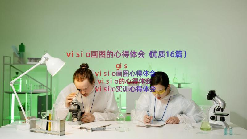 visio画图的心得体会（优质16篇）