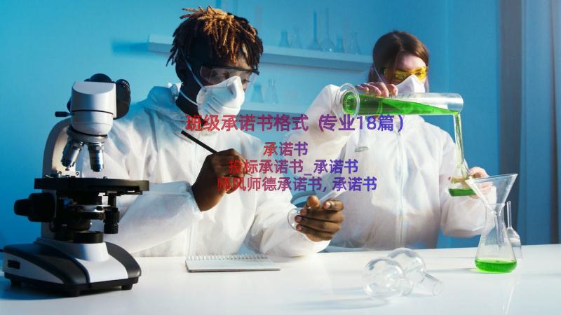 班级承诺书格式（专业18篇）