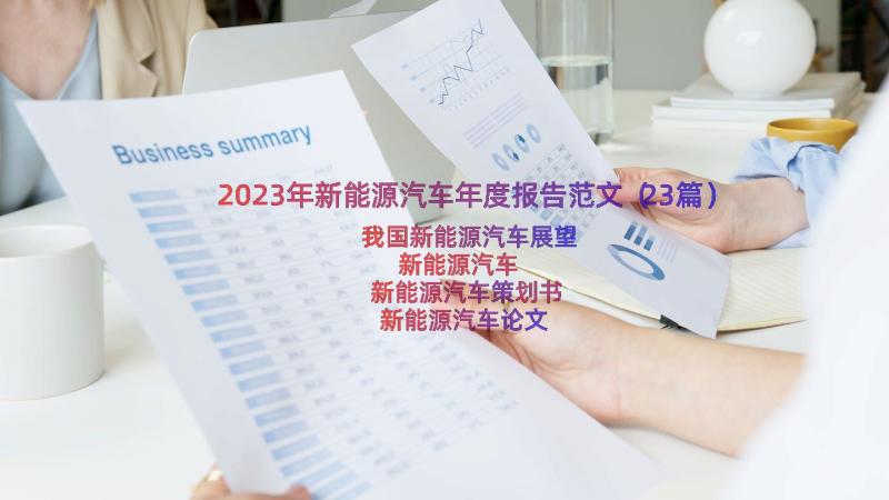 2023年新能源汽车年度报告范文（23篇）