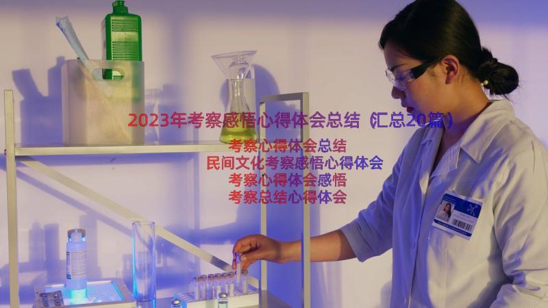 2023年考察感悟心得体会总结（汇总20篇）