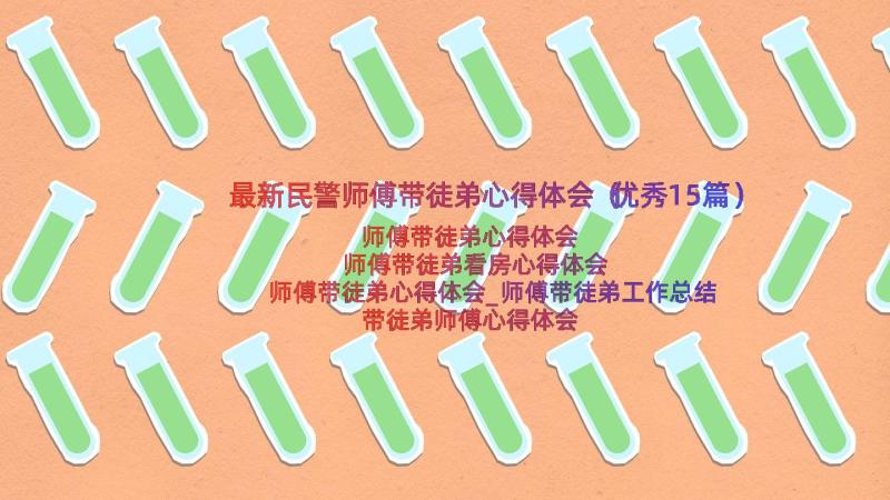 最新民警师傅带徒弟心得体会（优秀15篇）