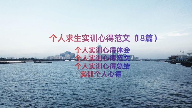 个人求生实训心得范文（18篇）