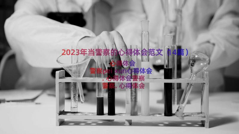 2023年当警察的心得体会范文（14篇）