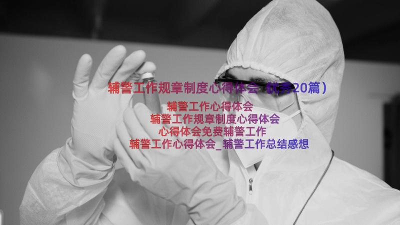 辅警工作规章制度心得体会（优秀20篇）