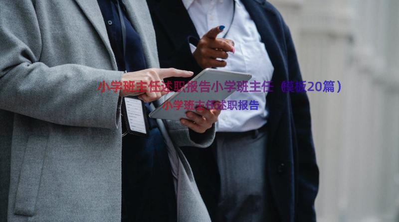 小学班主任述职报告小学班主任（模板20篇）