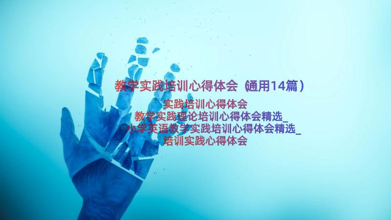 教学实践培训心得体会（通用14篇）