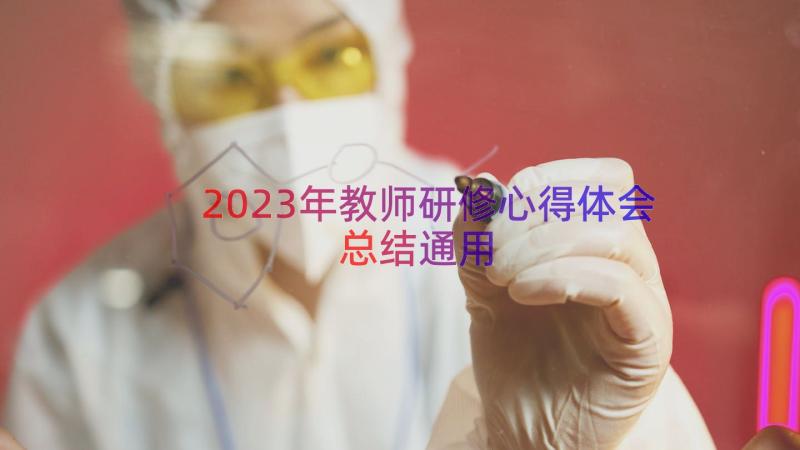 2023年教师研修心得体会总结（通用16篇）