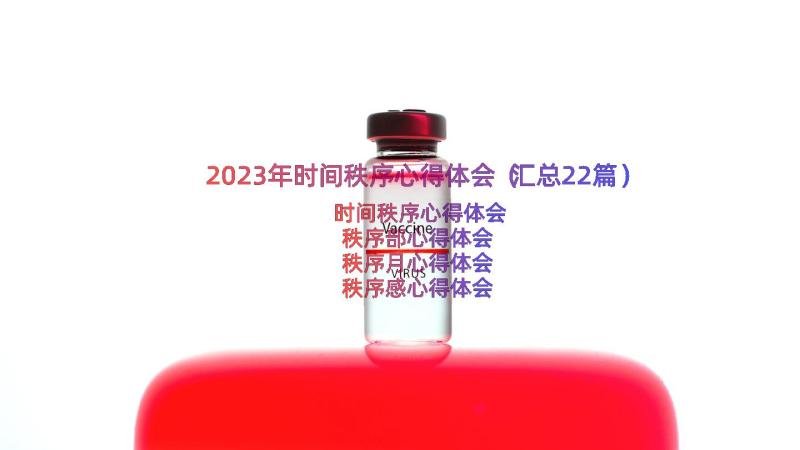 2023年时间秩序心得体会（汇总22篇）