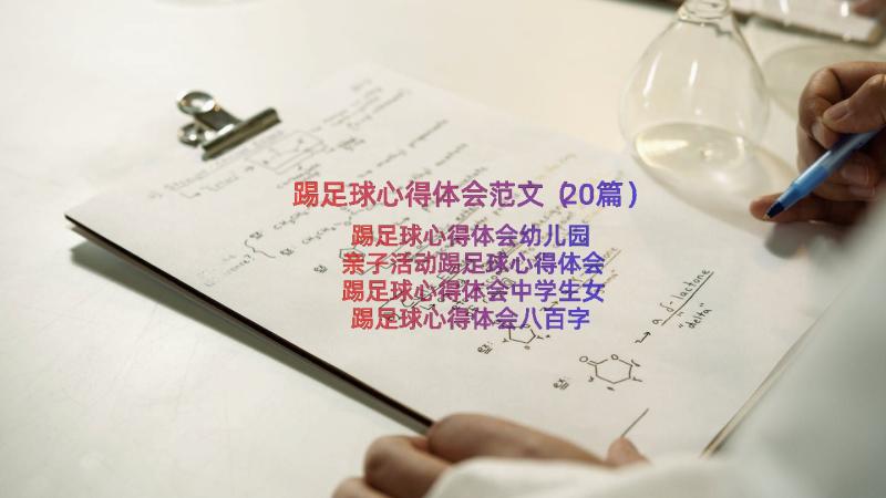 踢足球心得体会范文（20篇）