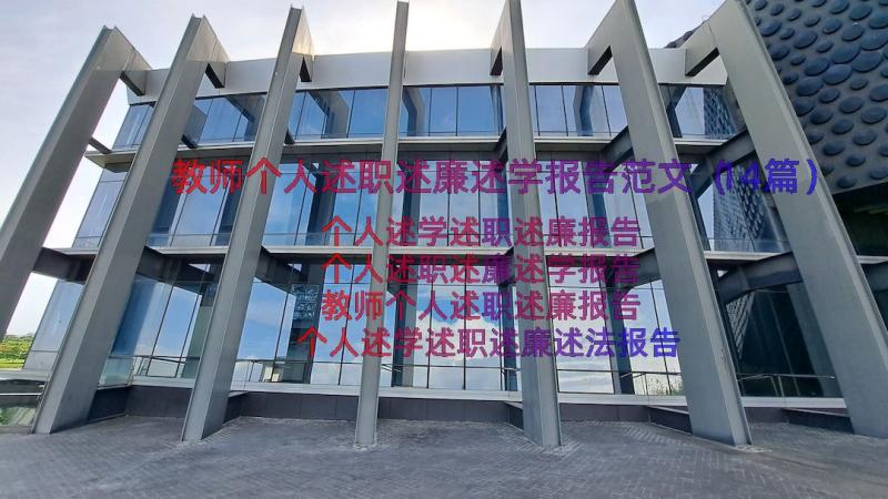 教师个人述职述廉述学报告范文（14篇）