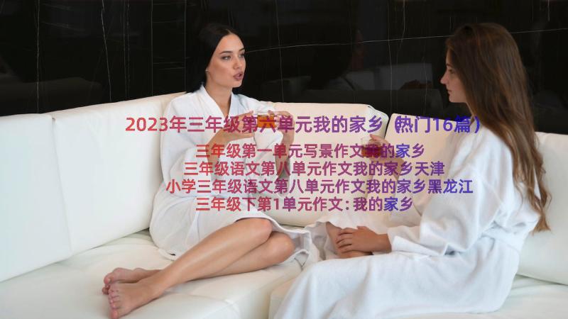 2023年三年级第六单元我的家乡（热门16篇）