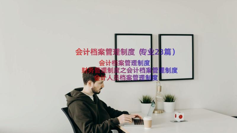 会计档案管理制度（专业23篇）