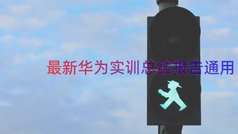 最新华为实训总结报告（通用13篇）