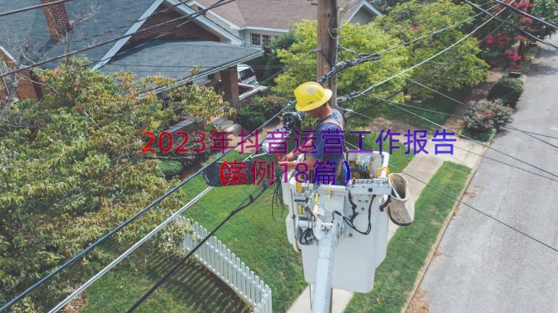 2023年抖音运营工作报告（案例18篇）