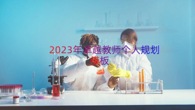 2023年卓越教师个人规划（模板15篇）