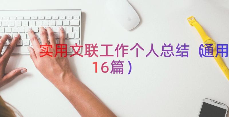 实用文联工作个人总结（通用16篇）