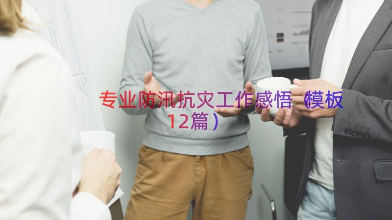 专业防汛抗灾工作感悟（模板12篇）