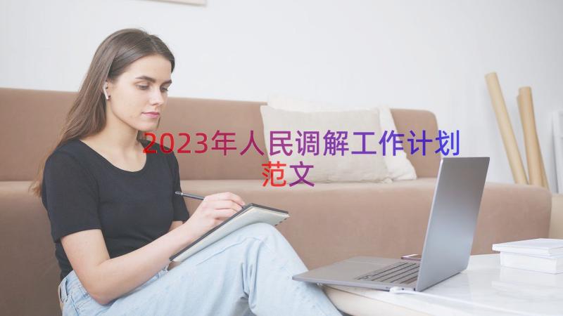 2023年人民调解工作计划范文（12篇）