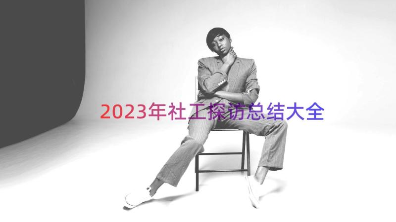 2023年社工探访总结大全（15篇）