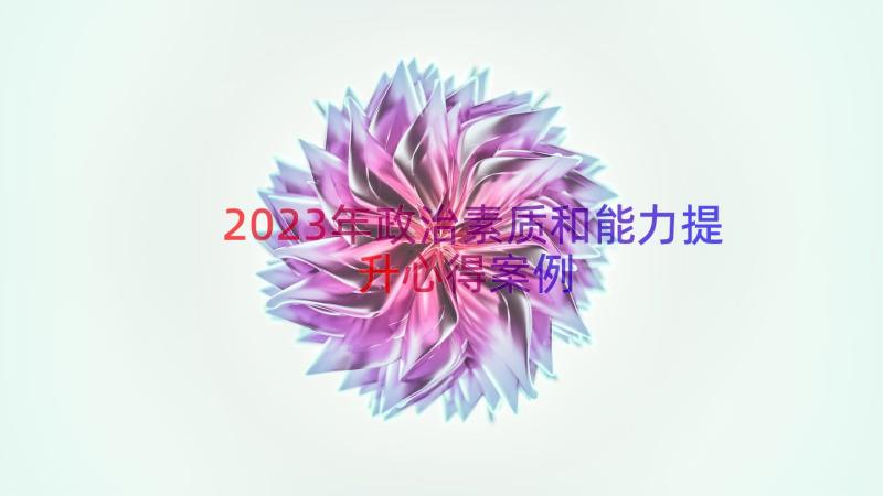 2023年政治素质和能力提升心得（案例14篇）