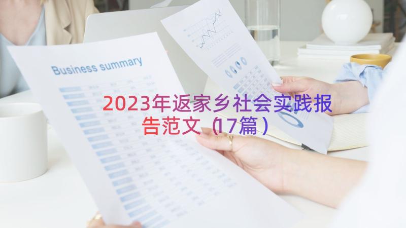 2023年返家乡社会实践报告范文（17篇）