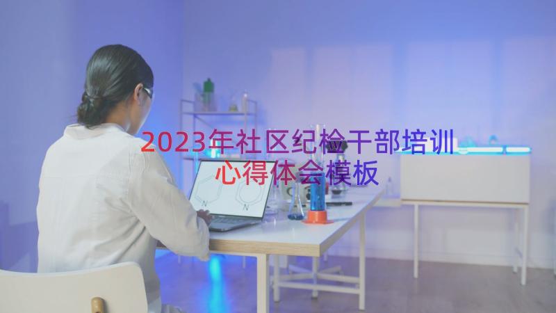 2023年社区纪检干部培训心得体会模板