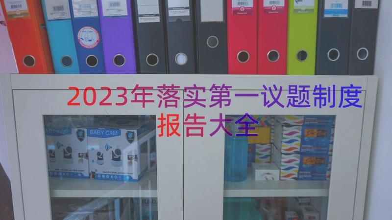 2023年落实第一议题制度报告大全（14篇）