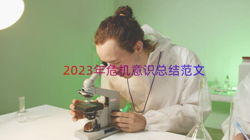 2023年危机意识总结范文（13篇）