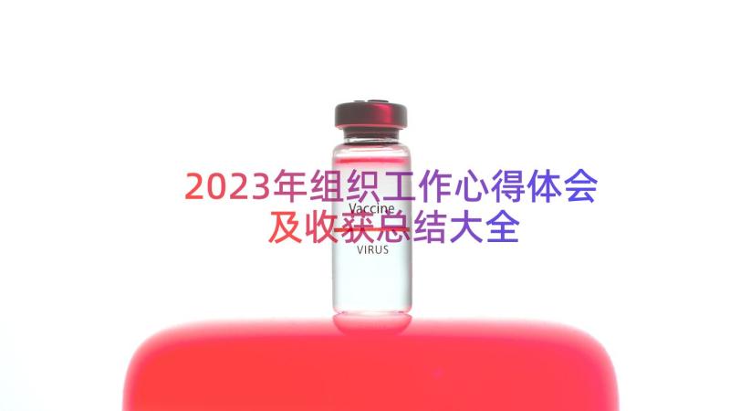 2023年组织工作心得体会及收获总结大全（13篇）