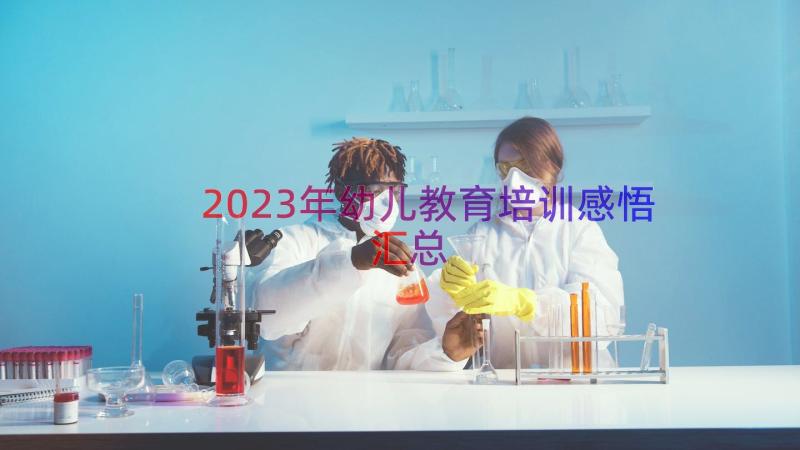 2023年幼儿教育培训感悟（汇总16篇）