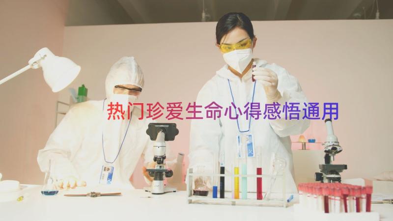 热门珍爱生命心得感悟（通用15篇）