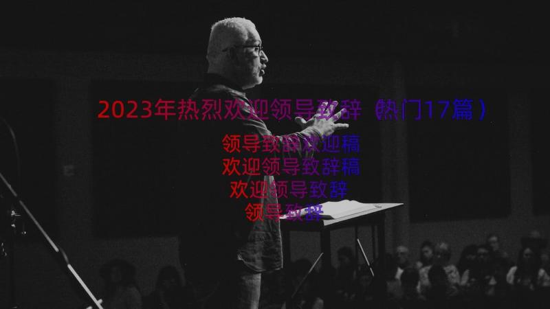 2023年热烈欢迎领导致辞（热门17篇）