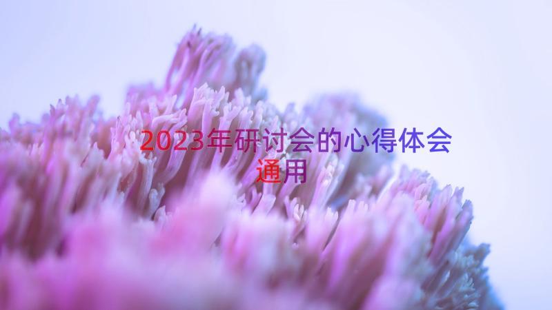 2023年研讨会的心得体会（通用17篇）