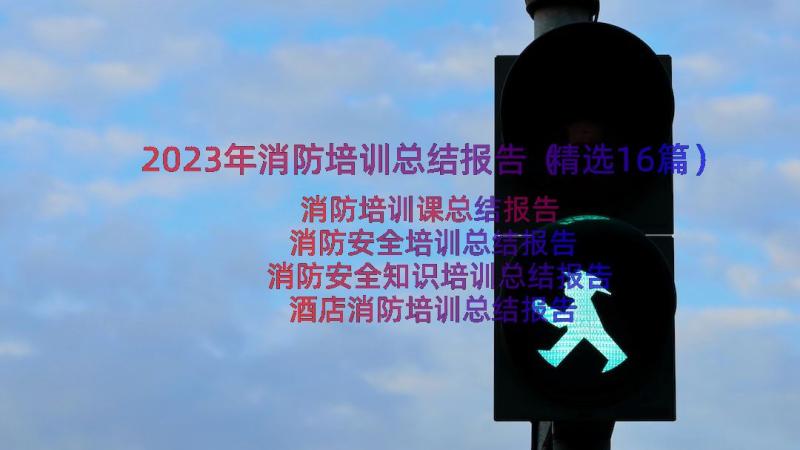 2023年消防培训总结报告（精选16篇）