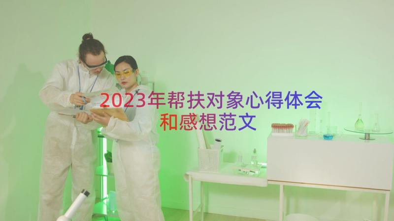 2023年帮扶对象心得体会和感想范文（15篇）