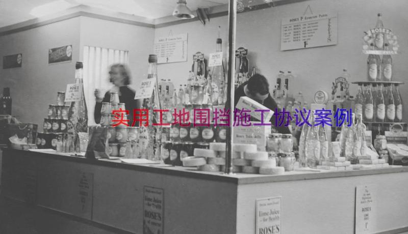 实用工地围挡施工协议（案例17篇）