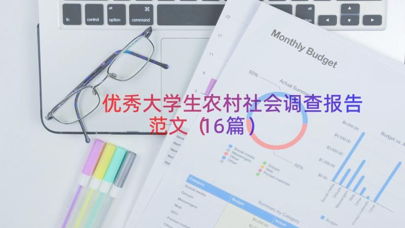 优秀大学生农村社会调查报告范文（16篇）