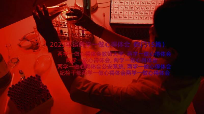 2023年谈两学一做心得体会（热门15篇）