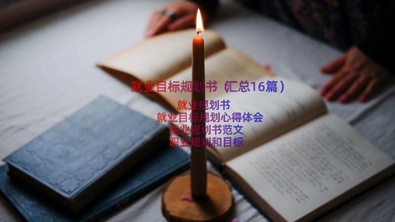 就业目标规划书（汇总16篇）