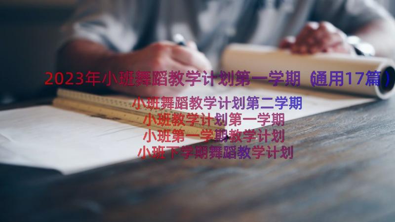 2023年小班舞蹈教学计划第一学期（通用17篇）