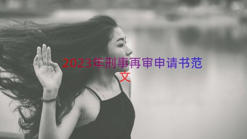 2023年刑事再审申请书范文（17篇）