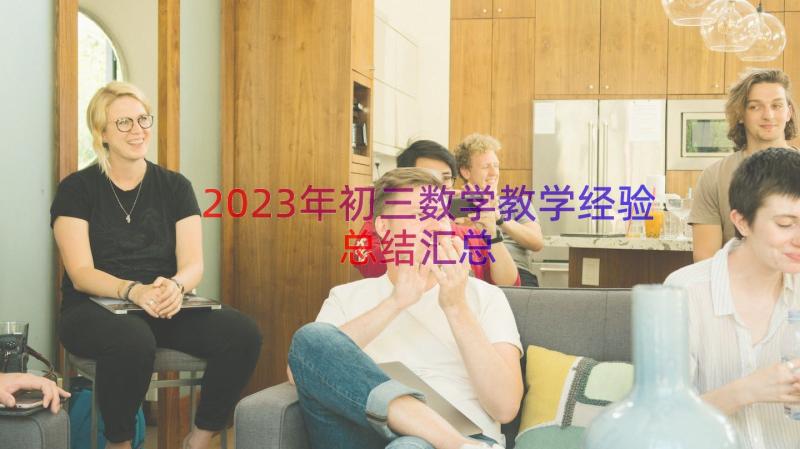 2023年初三数学教学经验总结（汇总16篇）