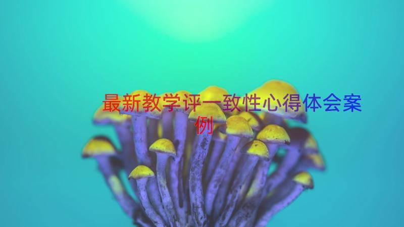 最新教学评一致性心得体会（案例17篇）