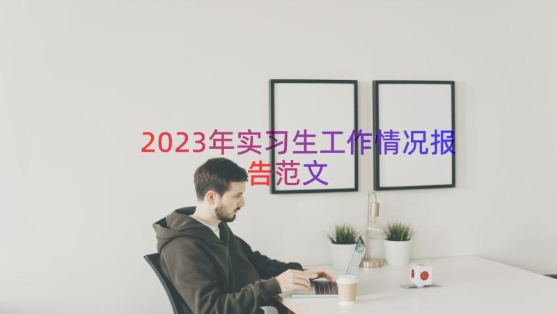 2023年实习生工作情况报告范文（17篇）