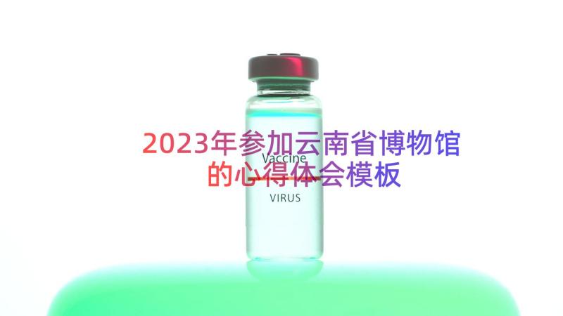 2023年参加云南省博物馆的心得体会（模板15篇）