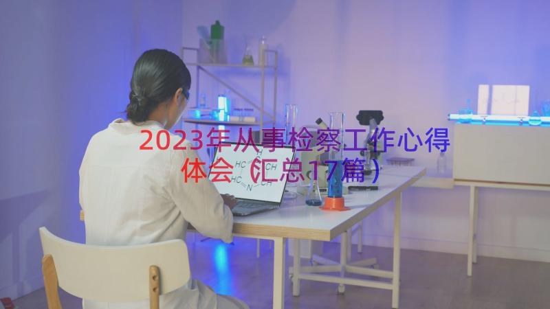 2023年从事检察工作心得体会（汇总17篇）