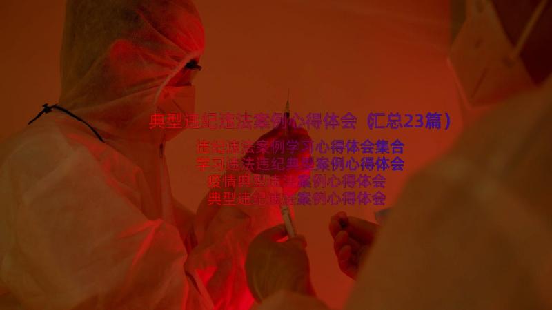 典型违纪违法案例心得体会（汇总23篇）