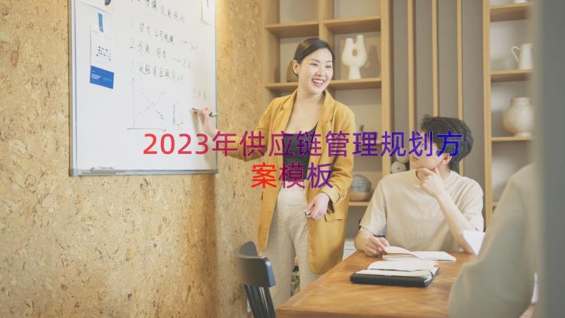 2023年供应链管理规划方案（模板14篇）