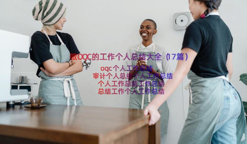 做OQC的工作个人总结大全（17篇）