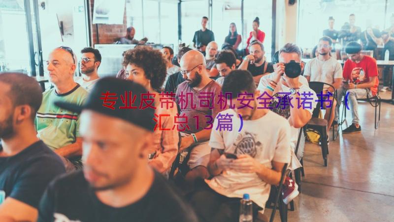 专业皮带机司机安全承诺书（汇总13篇）